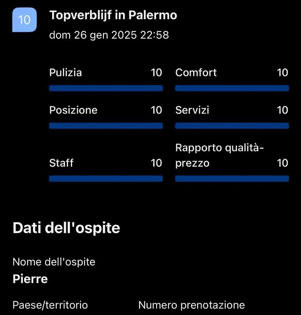 Holiday home Vespro House Villa Palermo